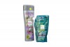Shampoo Muss Frasco Con 400 mL - Plata Radiante y Crema Para Peinar Muss 3D Acción Total Rizos Totally Curly Doypack Con 200 mL