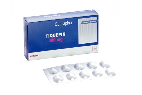 Tiquepin 300 mg Caja Por 30 Tabletas