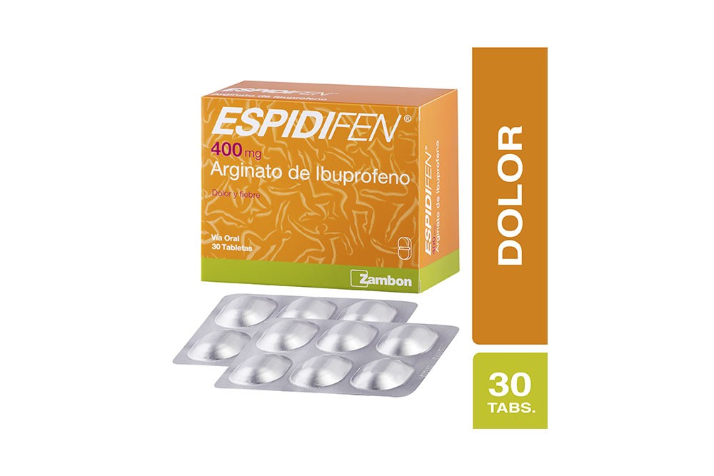 Precio Espidifen 400 mg Caja Con 30 Tabletas En Farmalisto