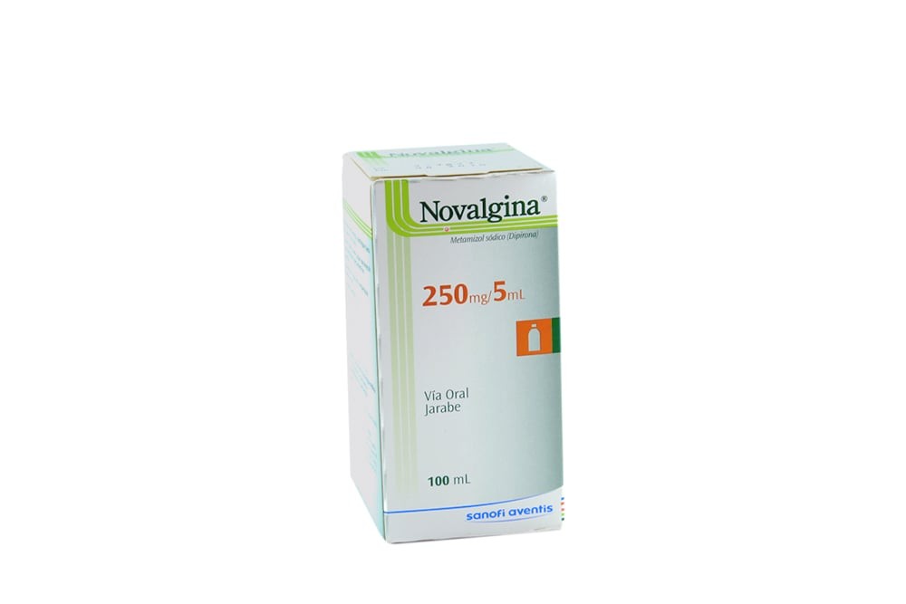 Novalgina Jarabe 250 mg / 5 mL Caja Con Frasco Con 100 mL Rx