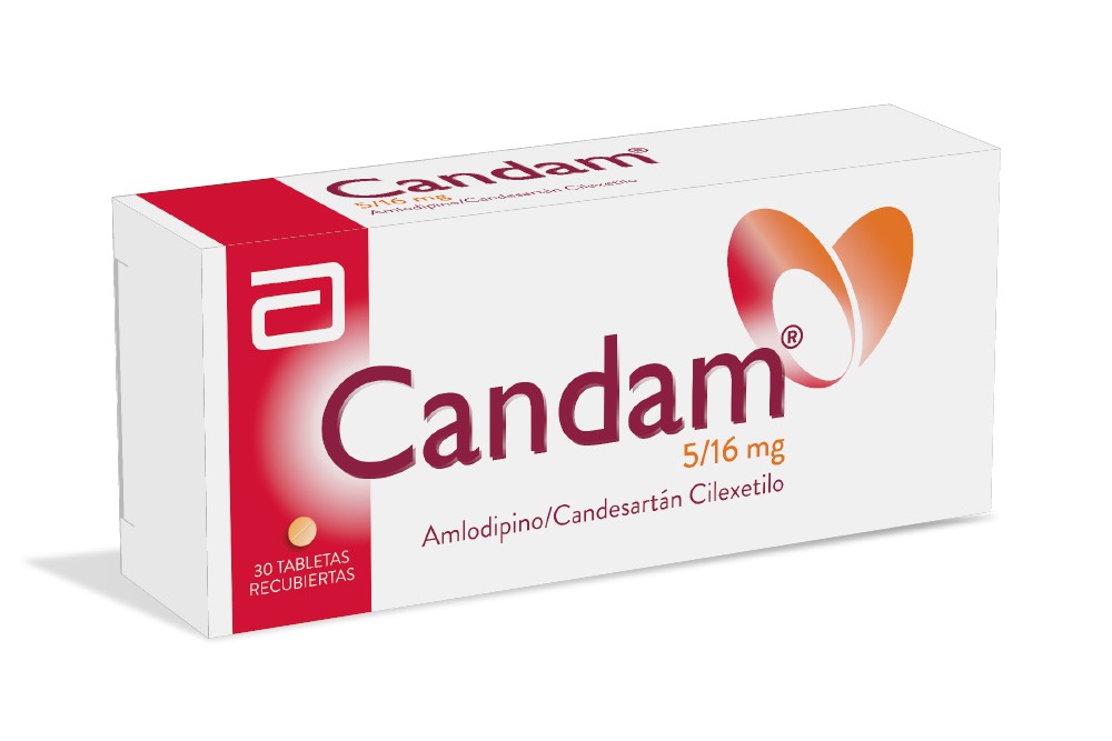 Candam 5 / 16 mg Caja Con 30 Tabletas Recubiertas  Rx-RX1-RX4