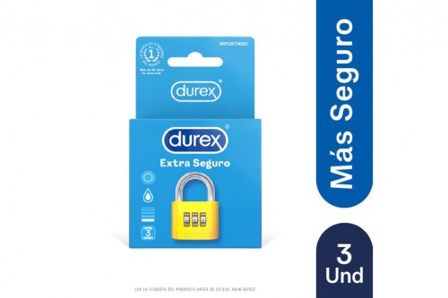 Durex Condon Extra Seguro 3 unidades