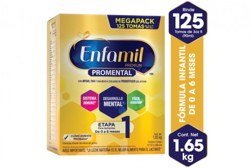 Enfamil Premium Promental Etapa 1, Caja Con 3 Bolsas Con 550 g C/U