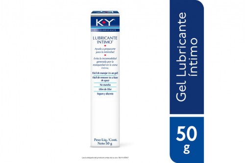 Gel Lubricante K-Y Caja Con Tubo Con 50 g