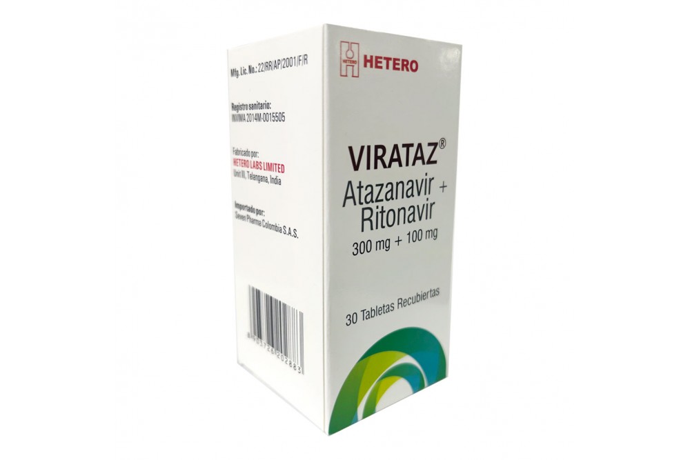 Virataz 300 / 100 mg Caja Con Frasco De 30 Tabletas Rx4