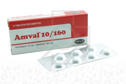 Amval 10 / 160 mg Caja Con 14 Tabletas Rx