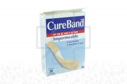 Curas Cureband Premium Impermeable Caja Con 30 Unidades