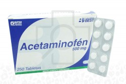 Acetaminofén 500 mg Memphis Caja De 250 Tabletas