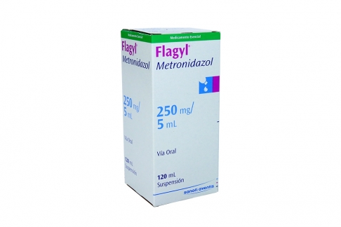 Flagyl 250 mg / 5 mL Caja Con Frasco X 120 mL Rx2
