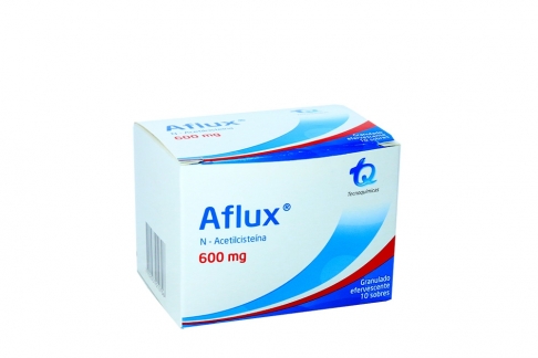 Aflux 600 mg Caja Con 10 Sobres Granulado Efervecente Rx