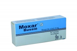 Moxar 5 mg Caja Con 30 Tabletas Recubiertas Rx