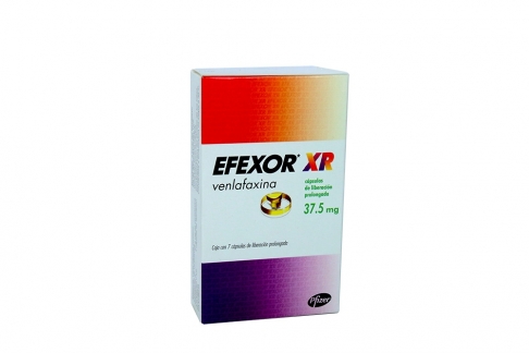 Efexor XR 37.5 mg Caja Con 7 Cápsulas Rx4  Rx1