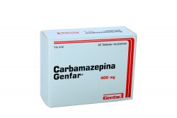 Carbamazepina 400 mg Caja Con 30 Tabletas Recubiertas Rx4