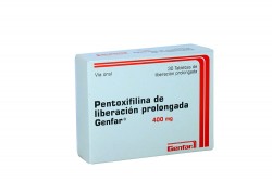 Pentoxifilina 400 Mg Caja X 30 Tabletas Rx