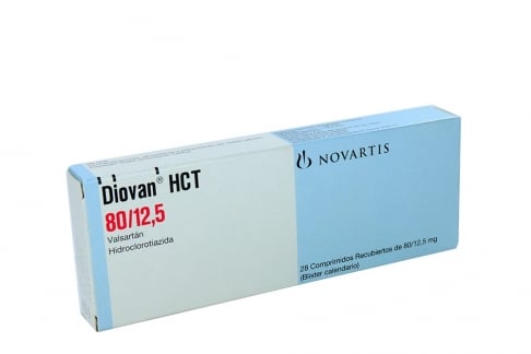 Diovan Hct 80 / 12.5 mg Caja Con 28 Comprimidos Rx4