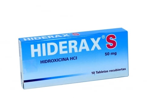 Hiderax S 50 Mg Caja Con 10 Tabletas Recubiertas Rx