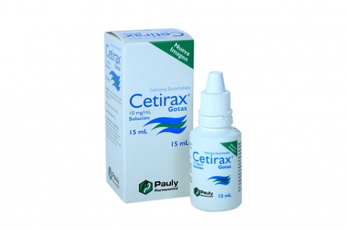 Cetirax Solución 10 Mg / Ml Caja Con Frasco Gotero Con 15 Ml