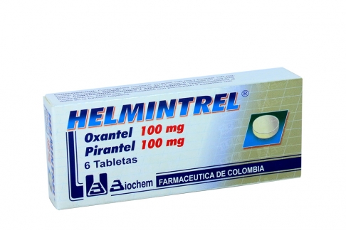Helmintrel 100 mg /100 mg Caja Con 6 Tabletas Rx