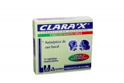 Clarax Saborizado Caja Con 12 Tabletas Masticables