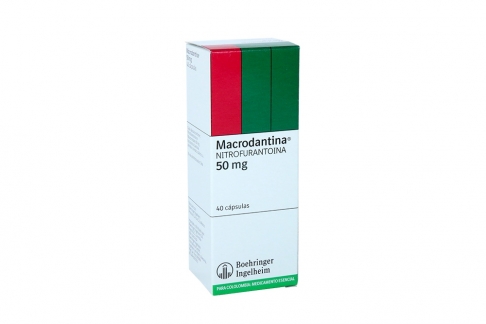 Macrodantina 50 mg Caja Con 40 Cápsulas Rx Rx2