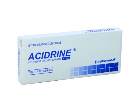 Acidrine 10 mg Caja Con 15 Tabletas Recubiertas Rx Rx4