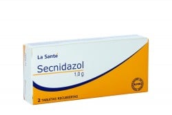 Secnidazol 1.0 g Caja Con 2 Tabletas Recubiertas Rx
