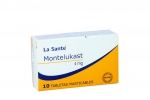 Montelukast 4 mg Caja Con 10 Tabletas Masticables . Rx Rx1