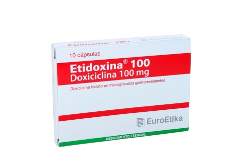 Etidoxina 100 mg Caja Con 10 Cápsulas Rx Rx2