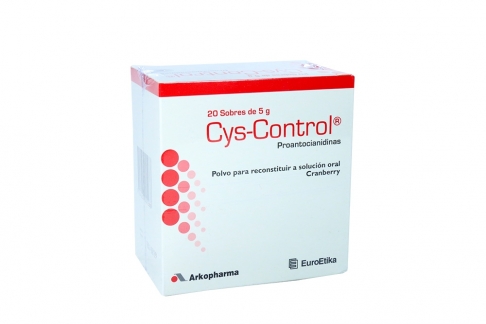 Cys-Control Polvo Para Reconstituir Caja Con 20 Sobres Con 5 g C/U