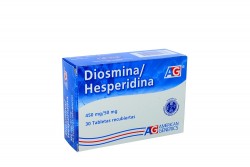 Diosmina Hesperidina 450 / 50 mg Caja Con 30 Tabletas Rx4