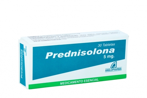 Prednisolona 5mg Anglopharma Caja Con 30 Tabletas Rx