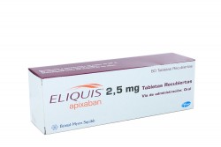 Eliquis 2.5 mg Caja Con 60 Tabletas Recubiertas Rx1