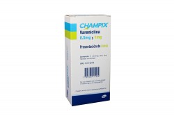 Champix 0.5 mg y 1 mg Caja Con 53 Tabletas Recubiertas Rx