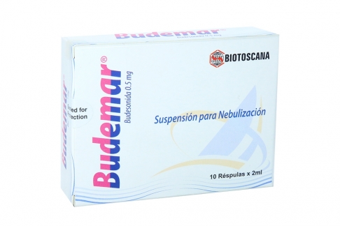 Budemar 0.5 Mg Suspensión Para Nebulización Caja Con 10 Réspulas Con 2 mL C/U Rx4