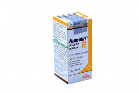 Humulin R 100 U.I Caja Con 1 Ampolla De 10 mL Rx3