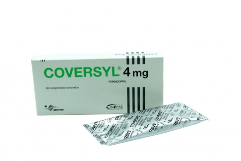 Coversyl 4 mg Caja Con 20 Comprimidos Ranurados Rx4