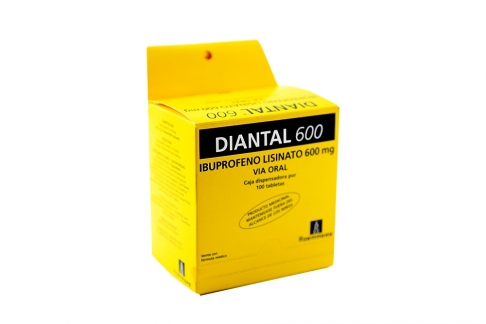 Diantal 600 mg Caja Con 100 Tabletas Rx