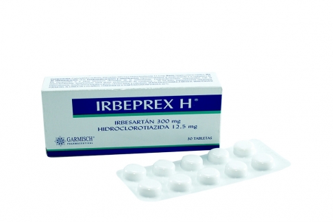 Irbeprex Hct 300 / 12.5 Mg Caja Con 30 Tabletas Rx Rx1 Rx4