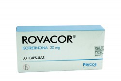Rovacor 20 mg Caja Con 30 Cápsulas  Rx5