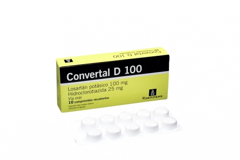 Convertal D 100 / 25 mg Caja Con 10 Comprimidos Rx
