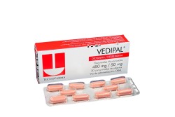 Vedipal 450 / 50 mg Caja Con 30 Comprimidos Rx