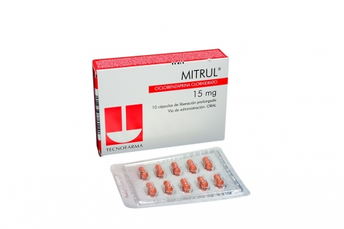 Mitrul 15 mg Caja X 10 Cápsulas de Liberación Prolongada Rx4