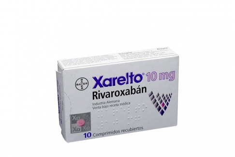 Xarelto 10 mg Caja Con 10 Comprimidos Recubiertos Rx Rx1