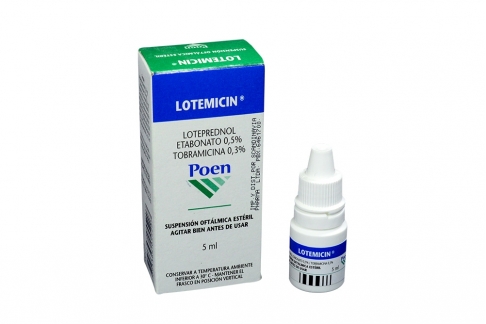 Lotemicin Suspensión Oftálmica Caja Con Frasco Con 5 mL Rx2