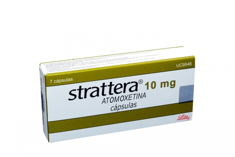 Strattera 10 mg Caja Con 7 Cápsulas Rx4 Rx1