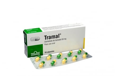 Tramal 50 mg Caja Con 10 Cápsulas Rx