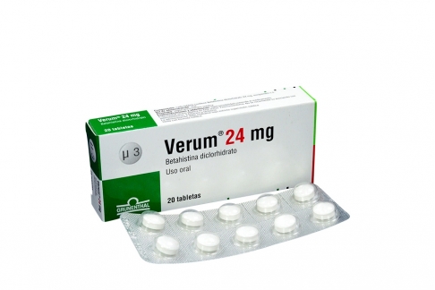 Verum 24 mg Caja Con 20 Tabletas Rx4