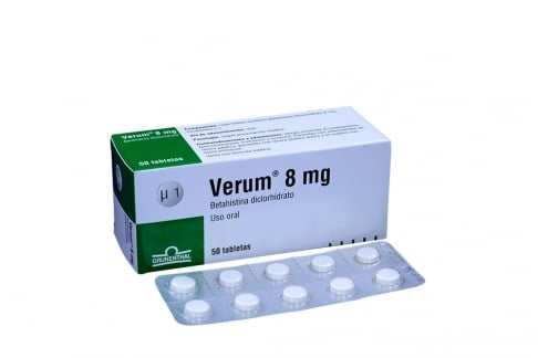 Verum 8 mg Caja Con 50 Tabletas Rx4