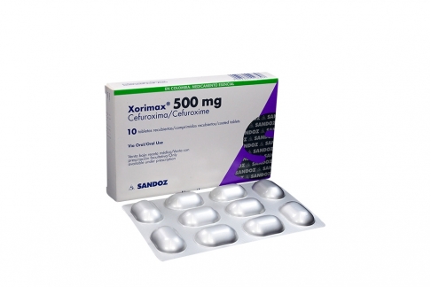 Xorimax 500 Mg Caja Con 10 Tabletas Rx1 Rx2