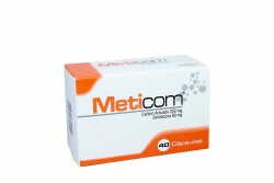 Meticom 250 mg / 80 mg Caja Con 40 Cápsulas